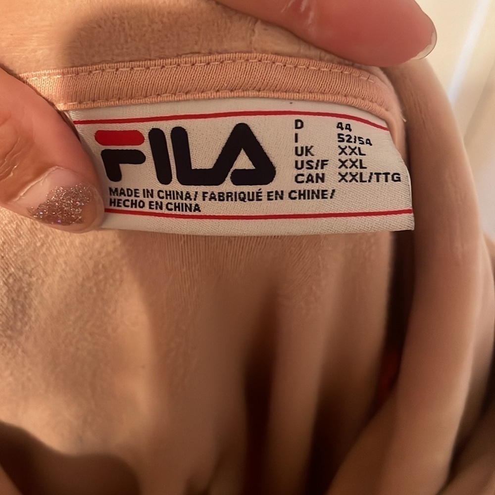 EUC Fila Womens Plus Size Sweater size XXL LIGHT PINK - Picture 9 of 13